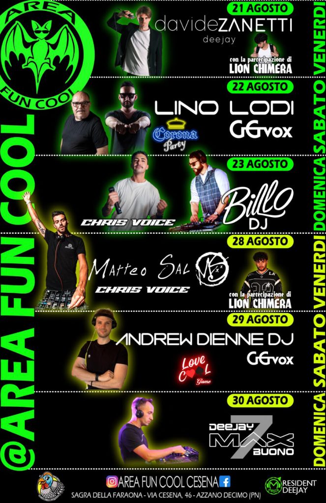 Programma Area Fun Cool 2026